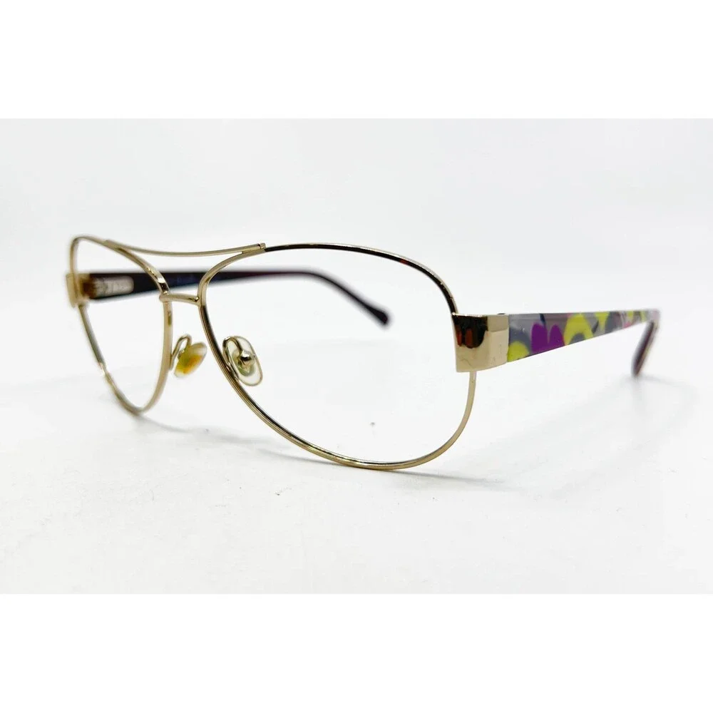 Vera Bradley Eyeglass Frames Womens Gold Adrian CS Portobello Road 58-12-135